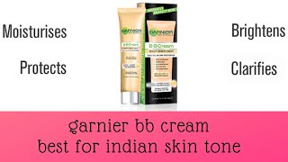 garnier bb cream review and demo | bb cream for indian skin tone