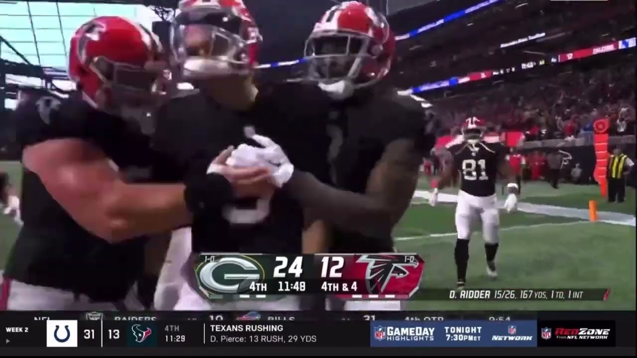 Desmond Ridder 6 Yard Touchdown Run | Packers vs Falcons