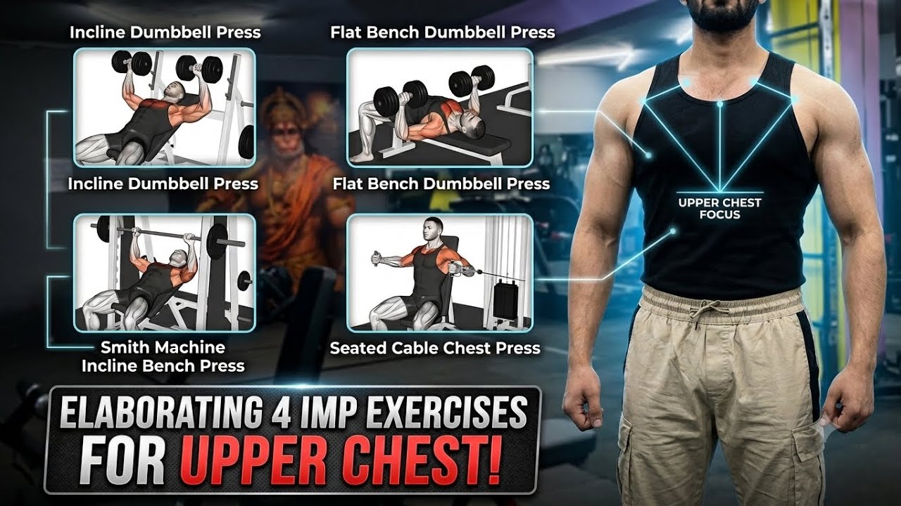 4 BEST Upper Chest Exercises for a Bigger Chest 💪 | SHANU FITNESS - YouTube