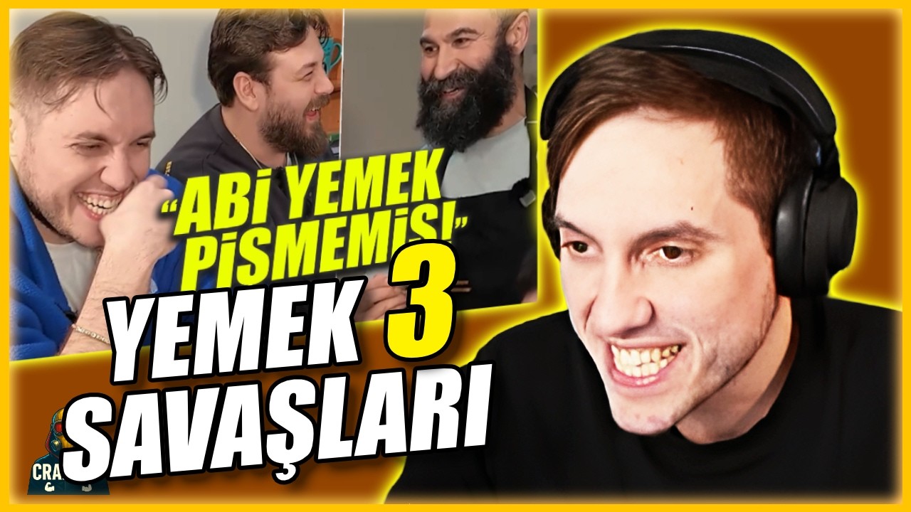 RRaenee | YEMEK YEMEYE OTURDUK, AZAR YEDİK! | YEMEK SAVAŞLARI 3 | Tepki | @Enis Kirazoglu