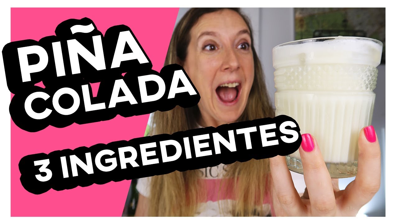 Como hacer PIÑA SIN leche de coco 3 ingredientes | AGUS BLANCO - YouTube