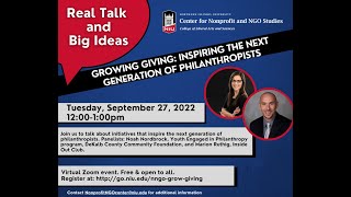 Growing Giving: Inspiring the Next Generation of Philanthropists, Sept. 27, 2022