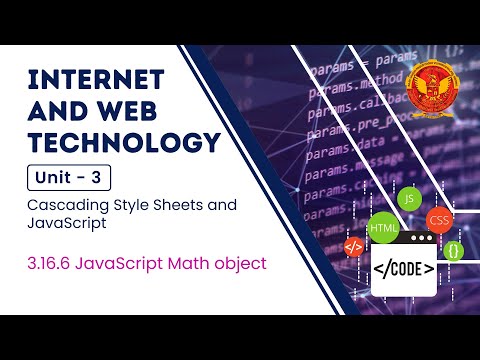 3.16.6 JavaScript Math object | CS504(A) |
