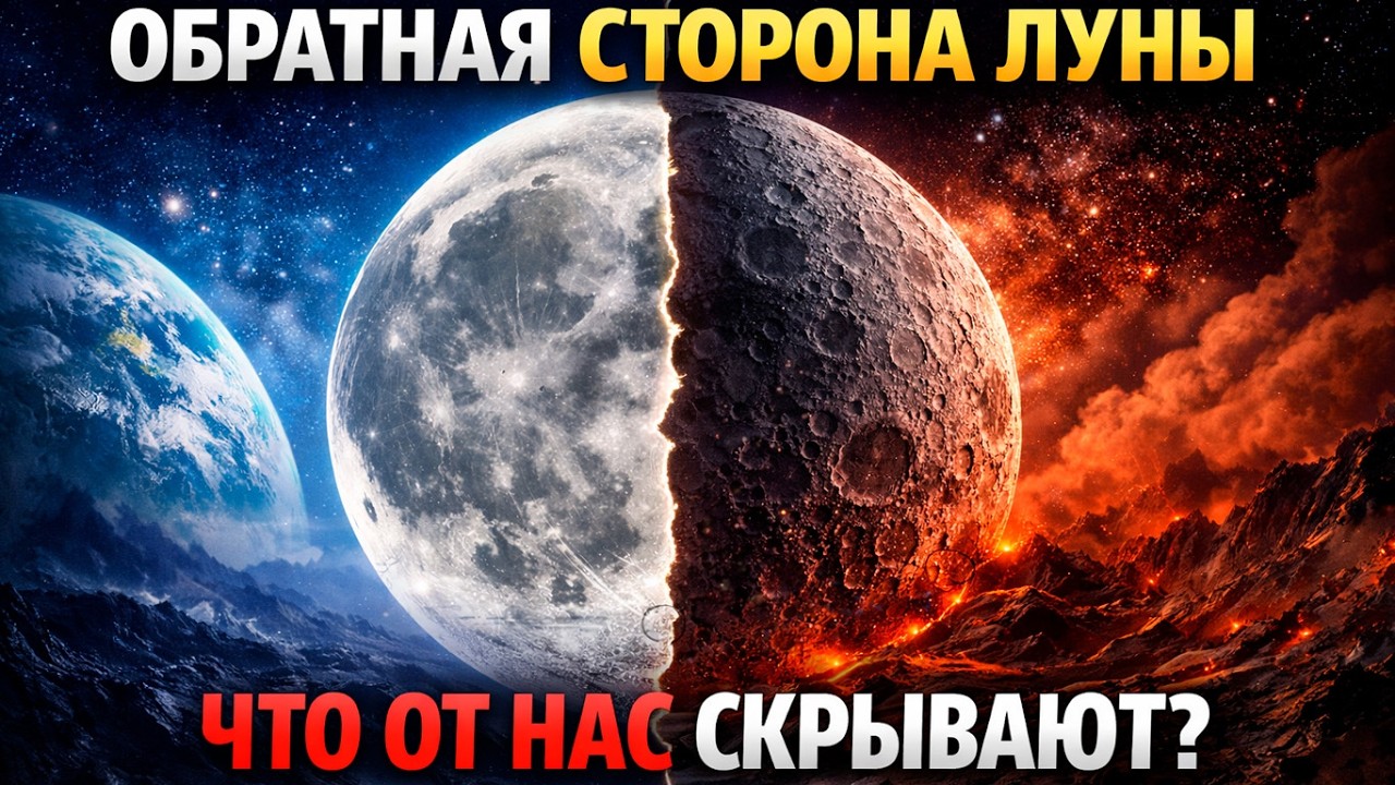 Почему мы всегда видим только одну сторону Луны? Что скрывает обратная — и почему она другая