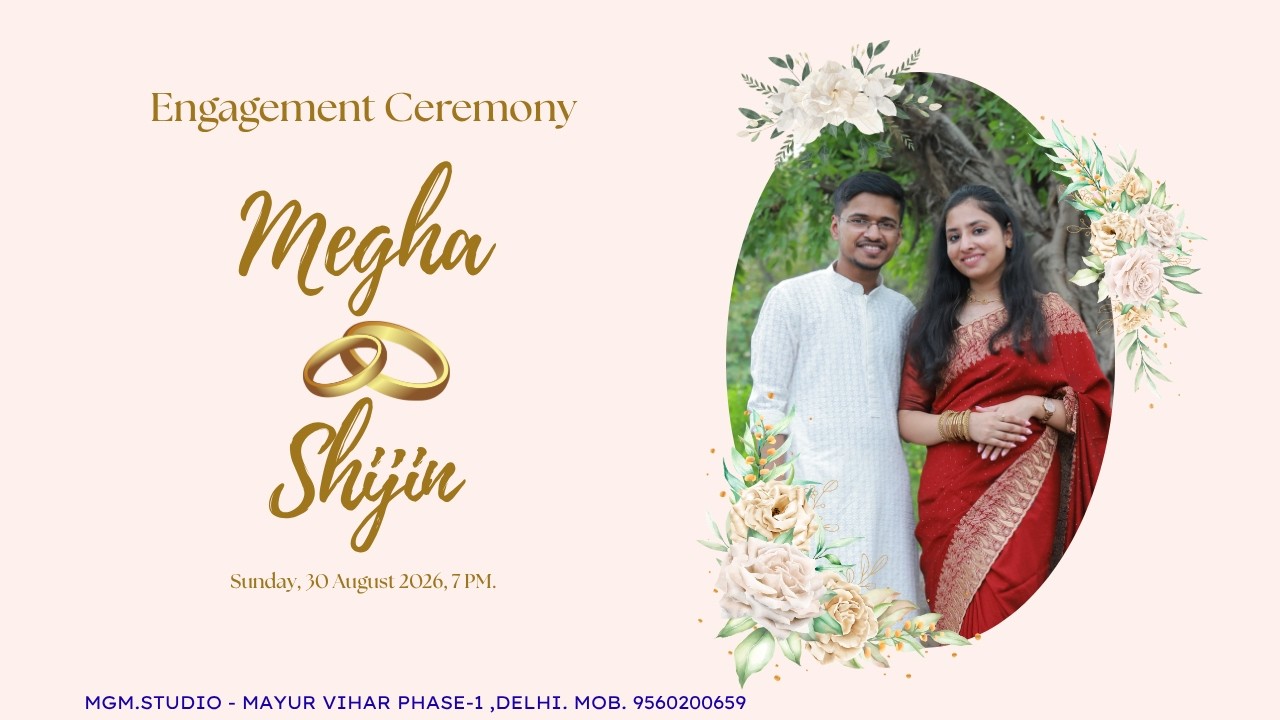 Engagement Ceremony Of Megha & Shijin