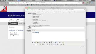 Celebrity Attaching Google docs to Finalsite bulk email Profile