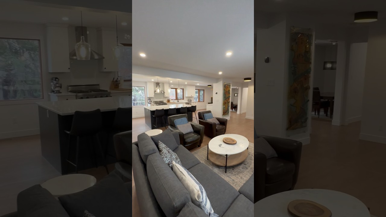 Main floor renovation we completed in Edmonton, Canada. 