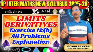 AP Intermediate Maths New Syllabus| Chapter-12|| Limits and Derivatives Exercise 12(b)|| Must watch
