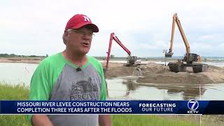 Missouri River levee construction nears completion years after flooding