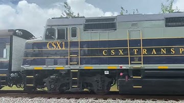 CSX Office Car Special Rolls Through North Charleston