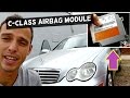 MERCEDES W203 AIRBAG MODULE REMOVAL REPLACEMENT C180 C200 C230 C240 C280 C300 C320