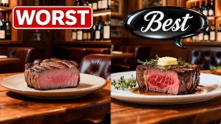 8 Steakhouse Chains RANKED Worst to Best Steakhouse Chains Where The Sides Outshine The Steaks