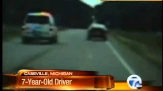 7-year-old takes car