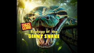 Ecology of Giant Snakes for Dungeons and Dragons