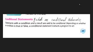 Punjab Text book( Computer Science) class 8 chapter 6 ( conditional statements) Wealth