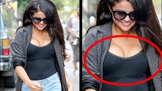 Selena gomez went braless in a sheer black top recently and seemed
rather pleased about something. the daring revealed quite lot of
former disney s...