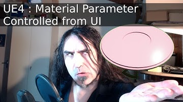 UE4 : Material Parameter Controlled from UI. Color example.