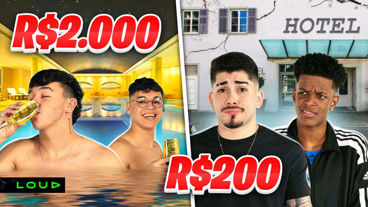 LOUD em: HOTEL de R$2000 vs R$200 em SP!!