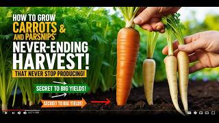 How to Grow Carrots and Parsnips That Never Stop Producing!