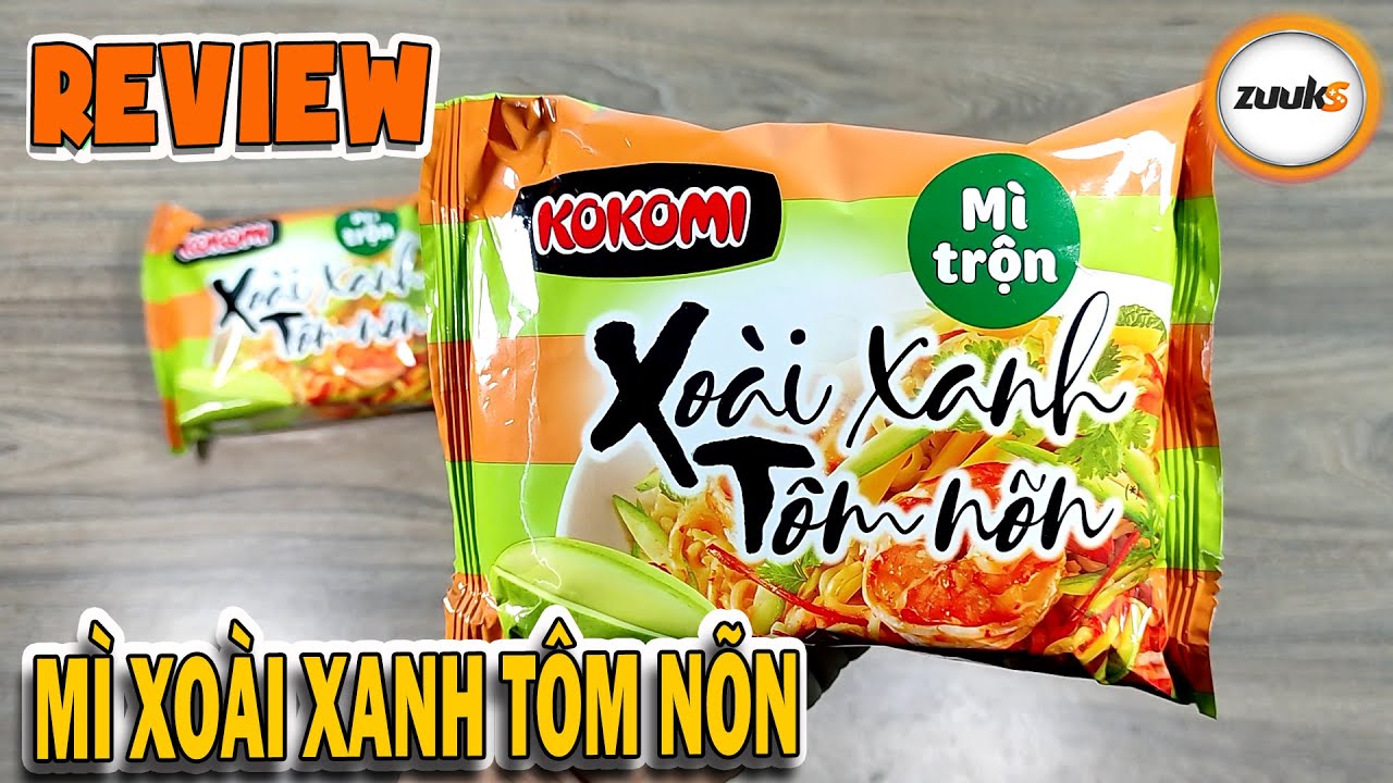 Review mì Kokomi xoài xanh tôm nõn trộn | Văn Hóng - youtube