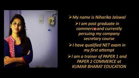 ONLINE COURSE FOR UGC NTA NET COMMERCE PAPER 2 ||