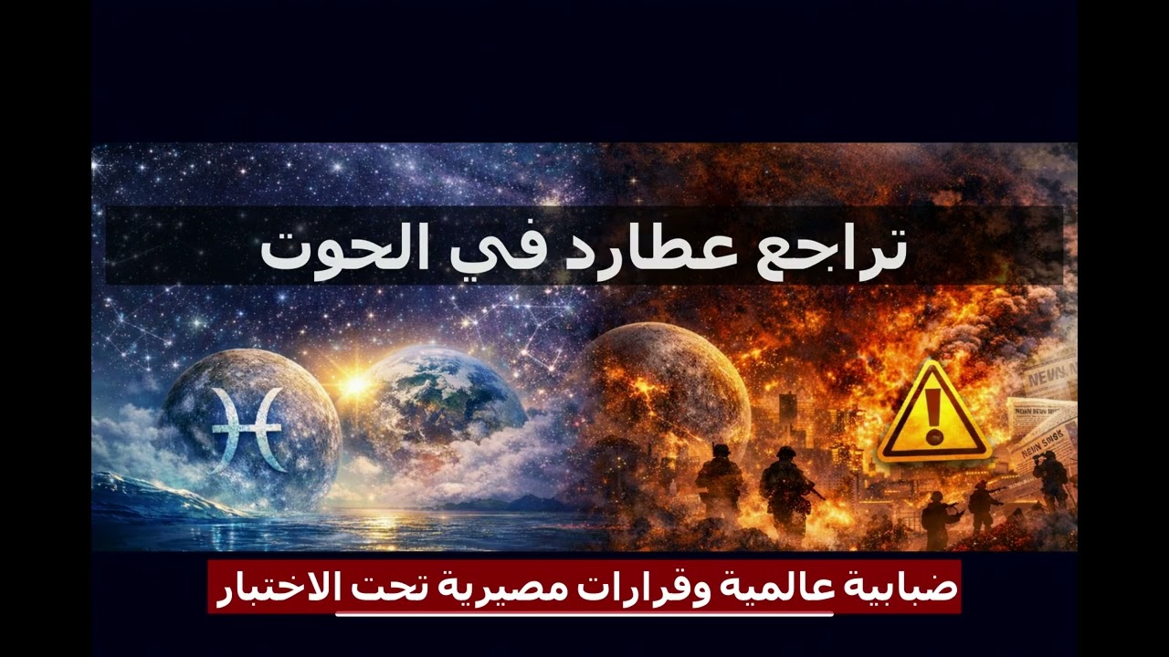 عطارد الى الحوت ويتراجع في  رحلة طويلة