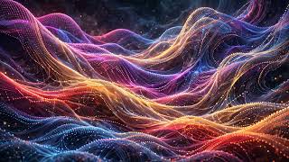 Mesmerizing 3D Morphing Geometry ✨ | Colorful Particle Waves | Relaxing 4K Abstract Background
