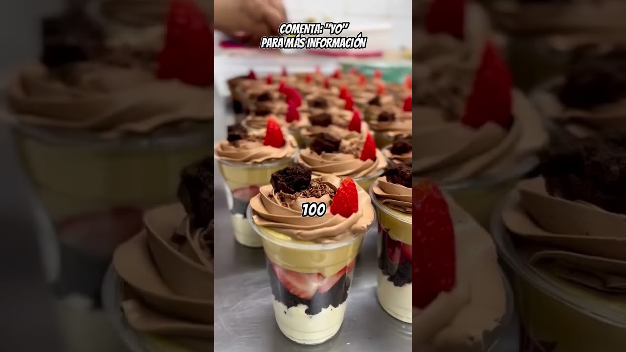 Postres en vaso| Postres en porciones para vender! 
