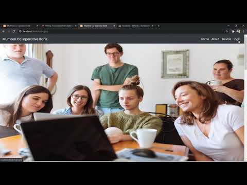 Online Banking System using php