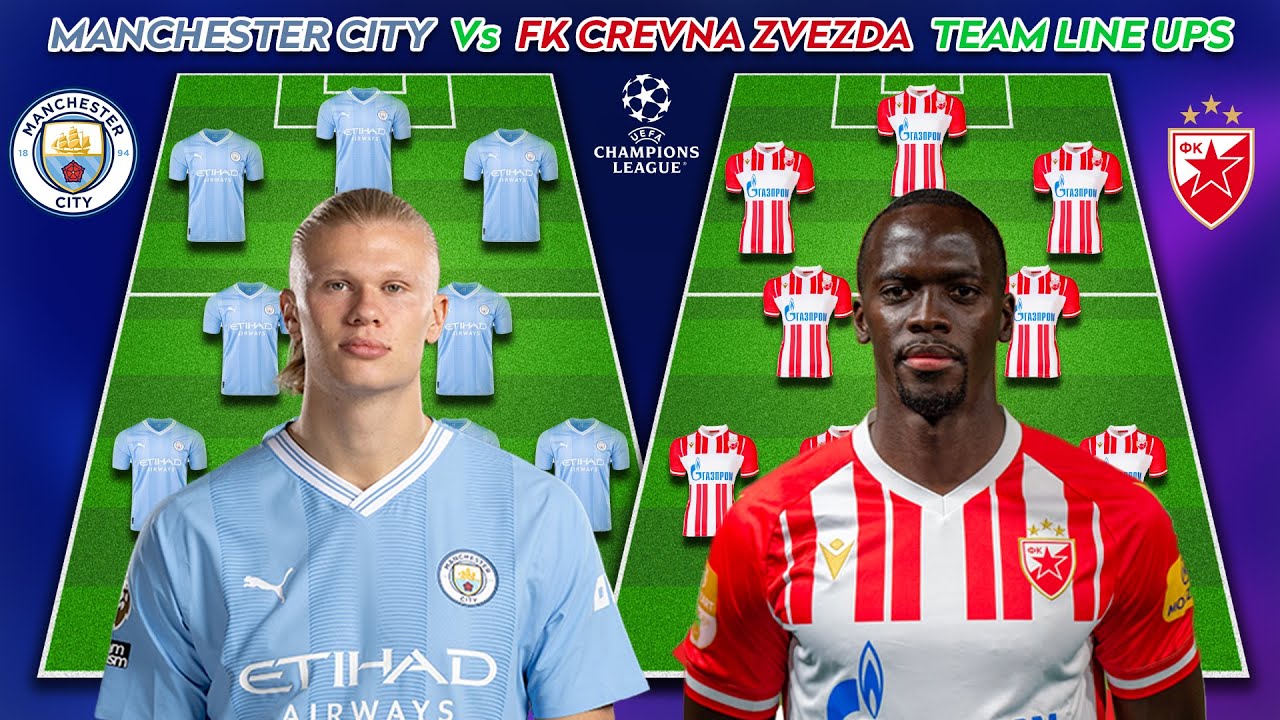 FK Crvena zvezda - Manchester City placar ao vivo, H2H e escalações