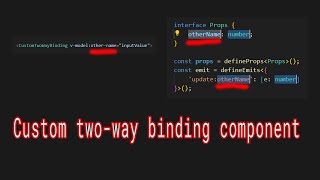 Two-way data binding in vue3 - SFC and Typescript | Frontend with Ryan