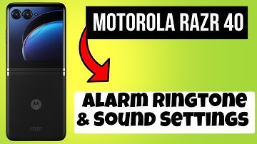 Alarm Ringtone & Sound Settings Motorola Razr 40 || How to set alarm ringtone and sound