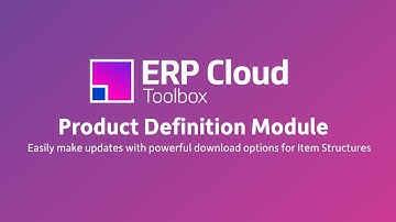 The More4apps ERP Cloud Toolbox Product Definition Module: Structures