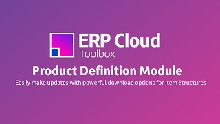 The More4Apps Erp Cloud Toolbox Product Definition Module Structures