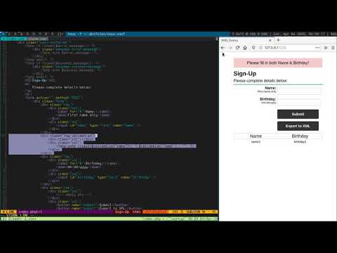 Create script for validation - PHP XML Demo App (Part 4)