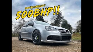 THIS 500BHP *SUPERCHARGED GOLF R32* IS LIKE RIDING A NUCLEAR MISSILE! PLUS! BOTB COMPETITION!