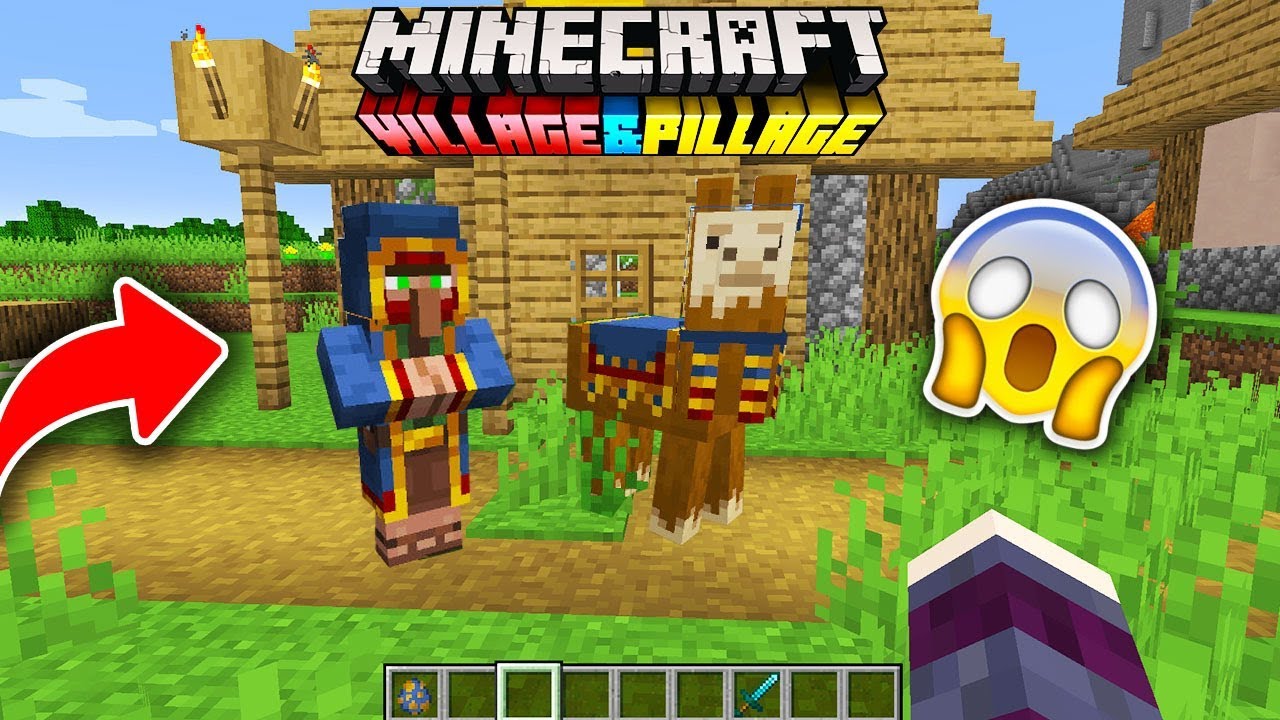 Saiu Nova Atualizacao Com Novo Mob Andarilho No Minecraft Village E Pillage 1 14 E Mcpe 1 10 Youtube
