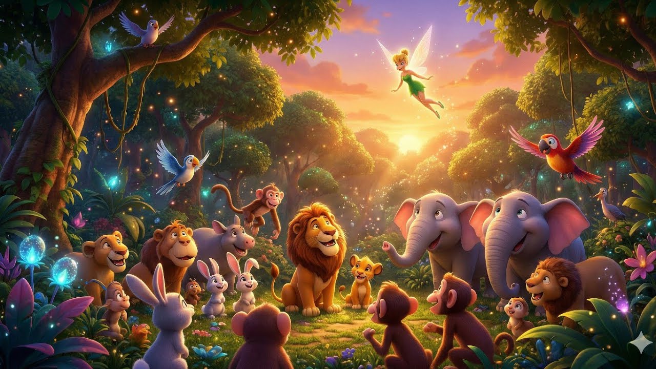 “Magical Forest Kingdom | Fairy & Animal Friendship Story | 3D Cartoon Animation”