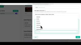 Create an Agentic Alert the Advanced Alert Wizard