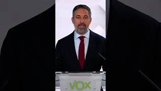 Abascal: "Sánchez es capaz de todo, quiero exigir elecciones sin violencia" #shorts
