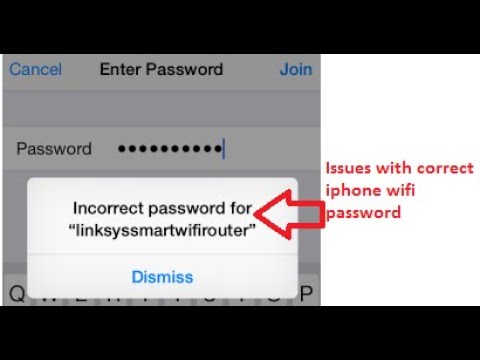 iPhone Incorrect Wifi Password Fix