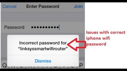 iPhone Incorrect Wifi Password Fix