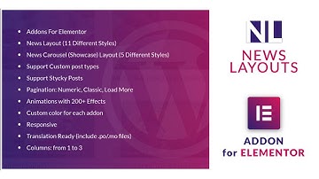 News Layouts for Elementor WordPress Plugin | Codecanyon Scripts and Snippets