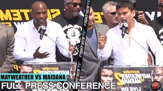 FLOYD MAYWEATHER VS MARCOS MAIDANA 2 - FULL PRESS CONFERENCE & FACE OFF VIDEO (LOS ANGELES)