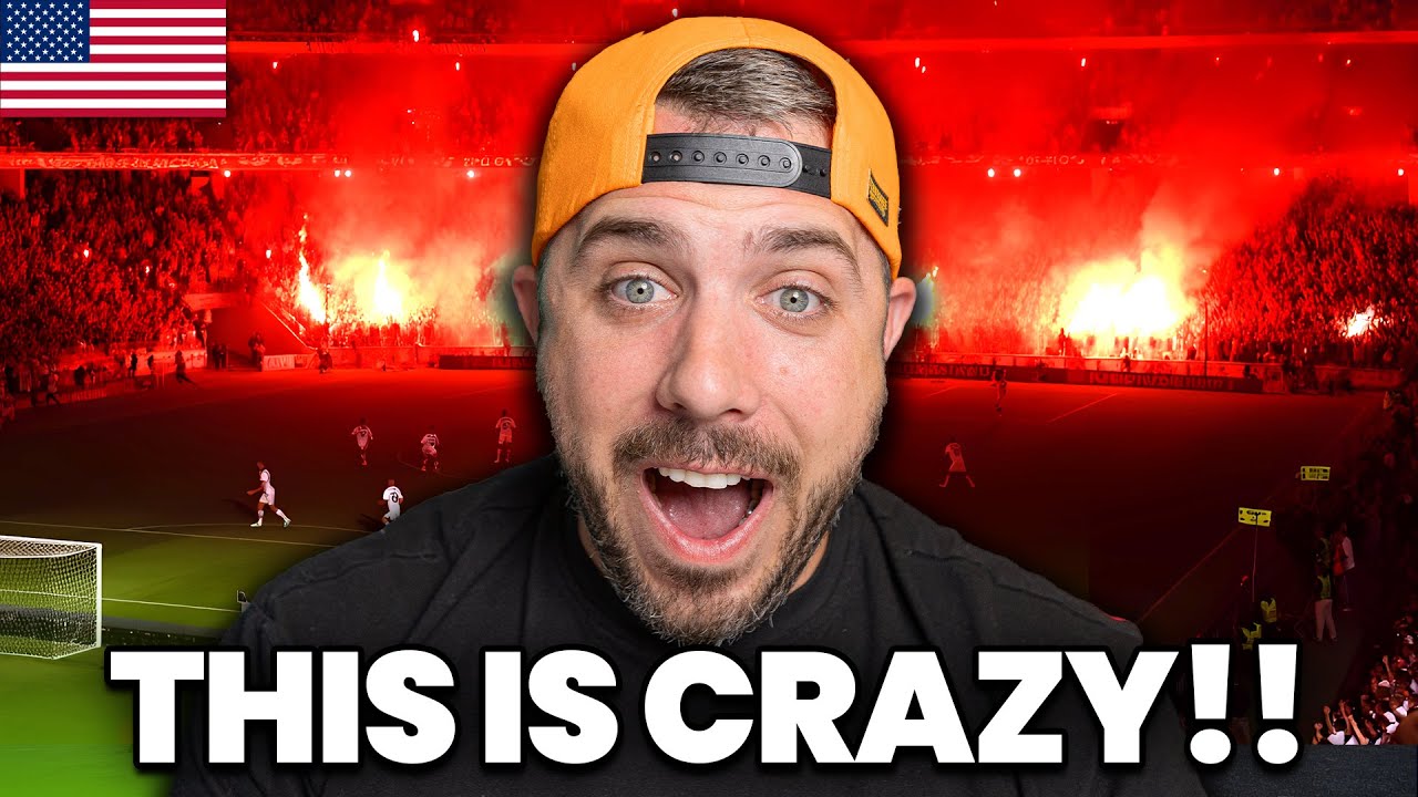 American reacts to Football fans/atmosphere USA vs Europe