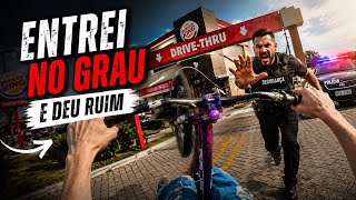 ENTRAMOS NO DRIVE THRU NO GRAU E DEU RUIM (BIKE VLOG)