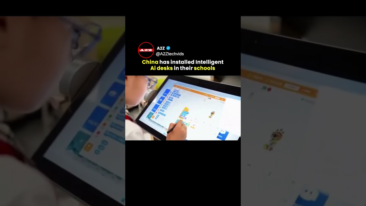 AI desks in China's school