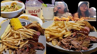 Dine-in after many months of lockdown/Mukbang/Rib Crib restaurant Mason City/Pinay in Iowa/USA