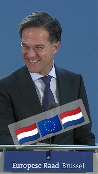 Mark Rutte, Prime Minister of the Netherlands in Brussels EU Summit #backstage