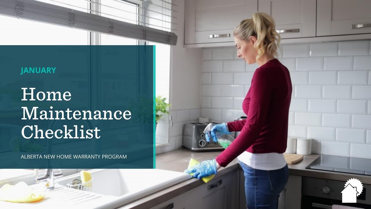 January Home Maintenance Checklist ANHWP YouTube